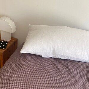 Deiji Studios White Pillow Case Set - 100% French Linen